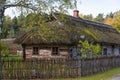 Rural wooden house Rumsiskes Lithuania Royalty Free Stock Photo